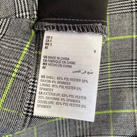 NWT Bar III Becca Tilley x Plaid Tapered Pants - Picture 12 of 13